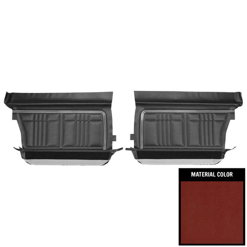 1968 Chevrolet Impala 4 Door Sedan/Hardtop/Wagon RedFront Door Panels