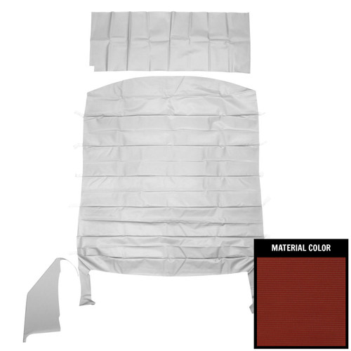 1968 Caprice, Impala Custom; 2 Door Hardtop; Deluxe Ribbed Headliner; Dark Red