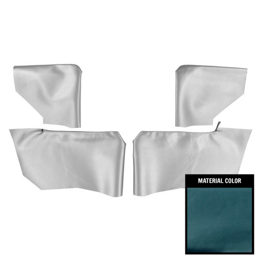 1968 Impala; Convertible; Rear Arm Rest Covers; GTO Blue