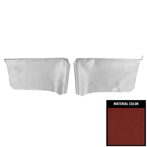 1968 Impala; 2 Door Hardtop; Rear Arm Rest Covers; Red