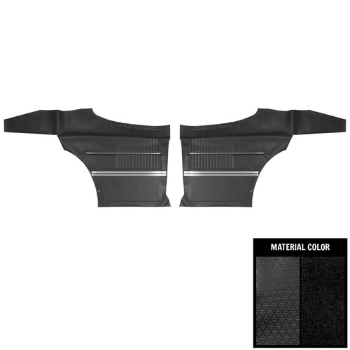 1968-69 Oldsmobile Cutlass; Holiday, S; 2 Door Hardtop; Rear Side Panels; Black