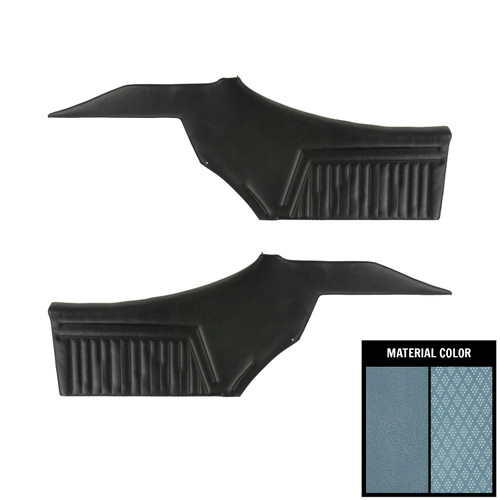 1968 Cutlass Supreme Hardtop Pre-Assembled Light Blue Rear Door Panels