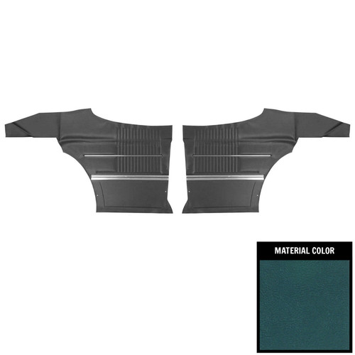 1968-69 Oldsmobile Cutlass; Holiday, S; 2 Dr Hardtop; Rear Side Panels; Med Blue