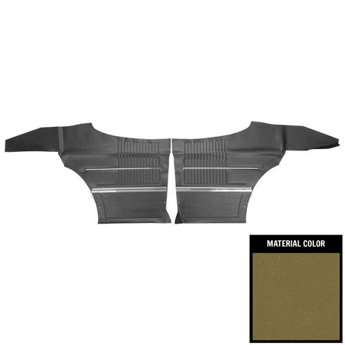 1968-69 Oldsmobile Cutlass; Holiday, S; 2 Door Sedan; Rear Side Panels; Ivy Gold
