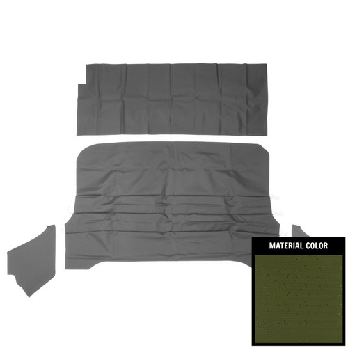 1968-72 El Camino; Deluxe Perforated Headliner; Dark Green