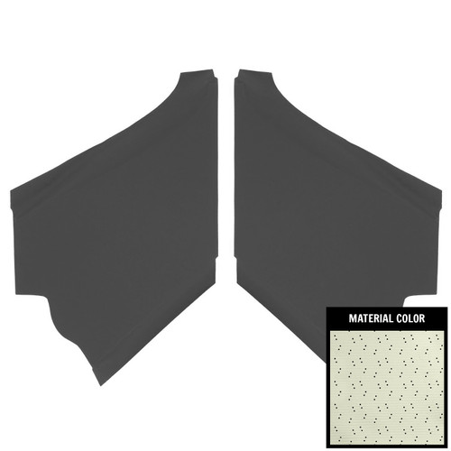 1968-72 El Camino; Perforated Sail Panels; White