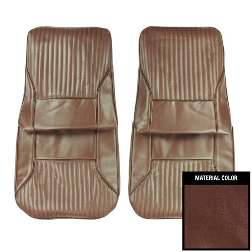 1968 Oldsmobile Cutlass; Holiday, S; Front Bucket Seat Covers; Maroon