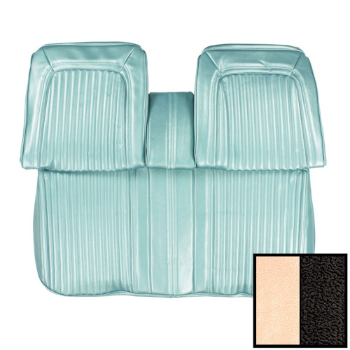 1968 Oldsmobile Cutlass Supreme; Front Bench Seat Cover; w/ Armrest; Pearl