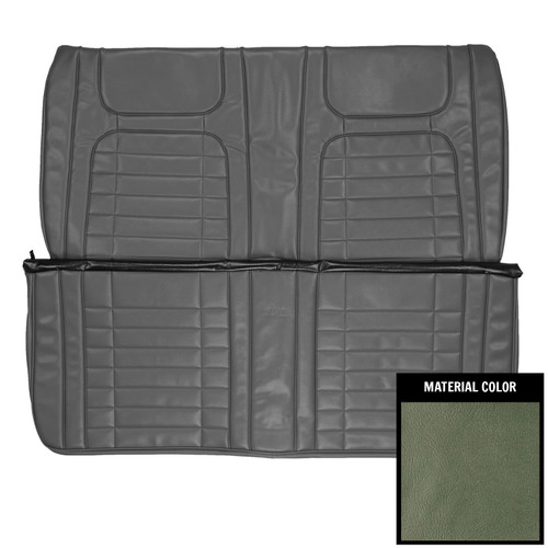 1968 Chevrolet Camaro Convertible Deluxe Aqua Rear Bench Seat Cover