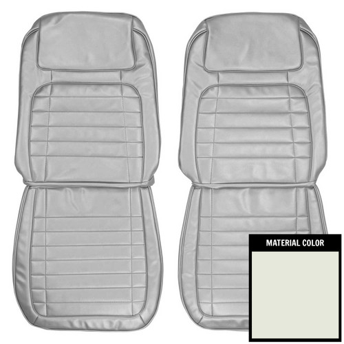 1968 Chevrolet Camaro Deluxe White Front Bucket Seat Covers