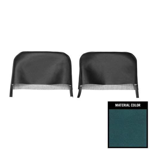 1968 Camaro/Firebird Medium Blue Bucket Seat Head Rest Covers