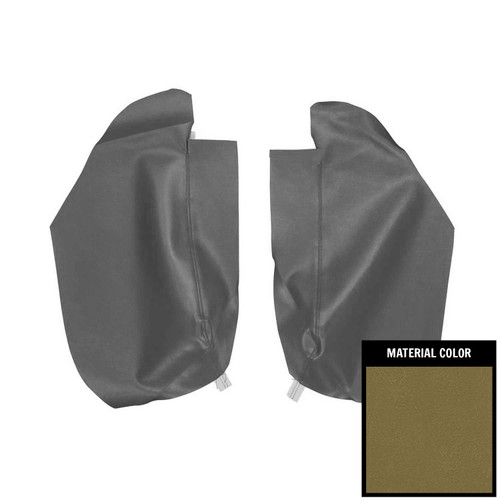 1968 Camaro, Firebird; Coupe; Rear Arm Rest Covers; Ivy Gold