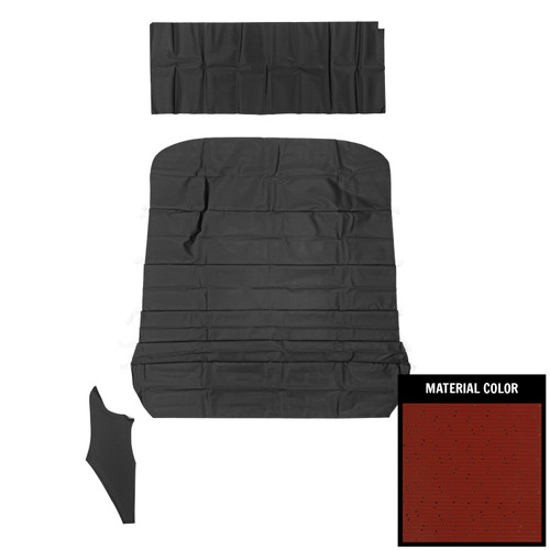 1968 Pontiac GTO, LeMans; Hardtop; Deluxe 5-Bow Perforated Headliner; Dark Red (68GH103B)