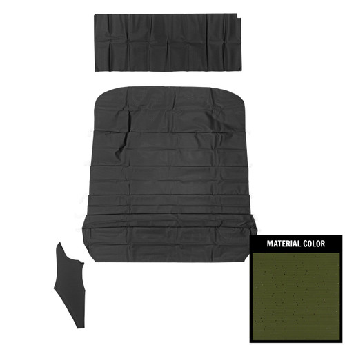 1968 Pontiac GTO, LeMans; Hardtop; Deluxe 5-Bow Perforated Headliner; Dark Green