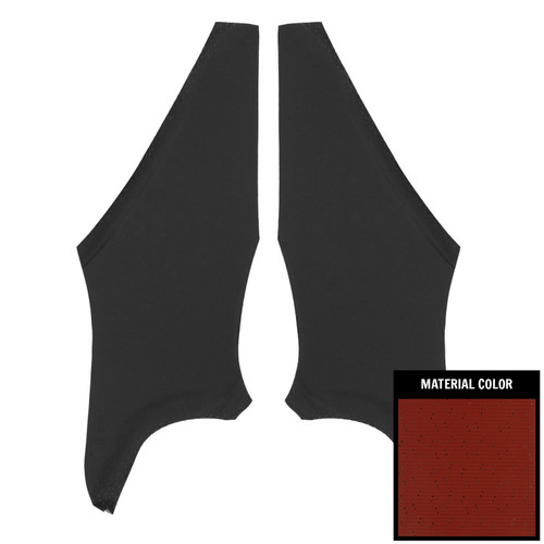 1968-72 Pontiac GTO; 2 Door Hardtop; Perforated Sail Panels; Red