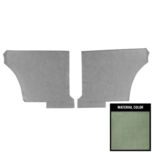 1969 Pontiac Firebird Hardtop Deluxe Dark Green Rear Door Panels