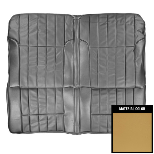 1969 Pontiac Firebird Deluxe Mustard Gold Stationary Rear Bench Seat Cover