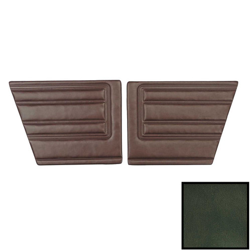 1968 Plymouth Barracuda; Fastback; Deluxe Rear Side Panels; Dark Metallic Green