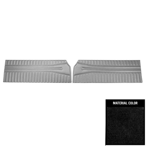 1968 Dodge Coronet; 440, Super Bee; Hardtop; Front Door Panels; Black