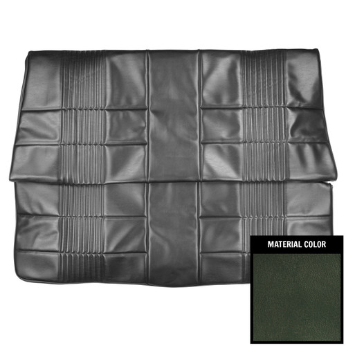 1968 Dodge Coronet; 500, R/T; Hardtop; Rear Bnch Seat Cover; Dark Metallic Green