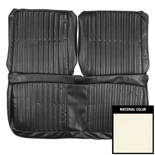 1968 Dodge Coronet; 440, Super Bee; w/o Arm Rest; Frnt Bench Seat Cvr; Pearl Wht