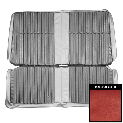 1968 Dodge Coronet; 440, Super Bee; Hardtop; Rear Bench Seat Cover; 2-Tone Red