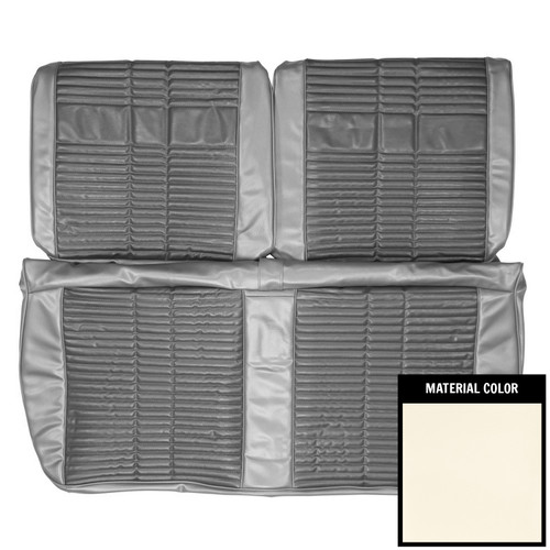 1968 Plymouth Road Runner, Satellite; Custom Décor; Frt Bnch Seat Cover; Prl Wht