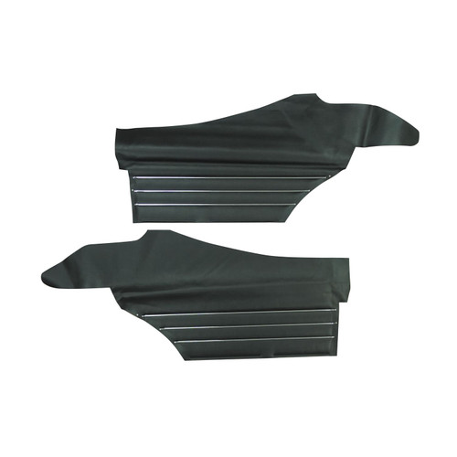 1968 Buick Skylark Custom/GS350/GS400 Hardtop Black Rear Door Panels (68UD10C)