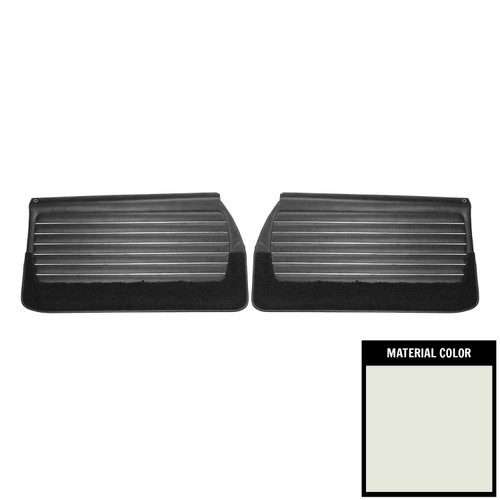 1968 Buick Skylark Custom, GS 350, GS 400; Pre-Assm Front Door Panels; White/Blk