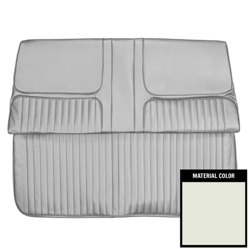 1968 Buick Skylark/GS 400 Custom Hardtop White Rear Bench Seat Cover