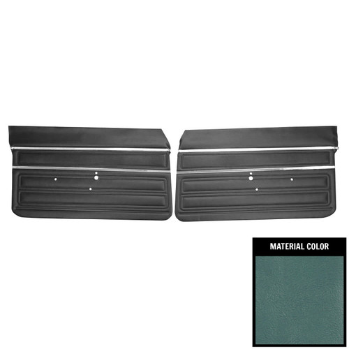1968 Chevrolet Nova Custom Light Blue Front Door Panels
