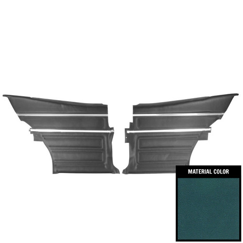 1968 Chevrolet Nova/SS Sedan Pre-Assembled Custom Medium Blue Rear Door Panels