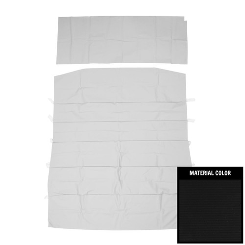 1968-72 Chevy II, Nova; 2 Door Sedan; Standard Premier Headliner; Black