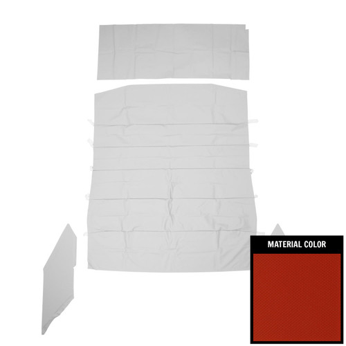 1968-72 Chevy II, Nova; 2 Door Sedan; Deluxe Basketweave Headliner; Bright Red