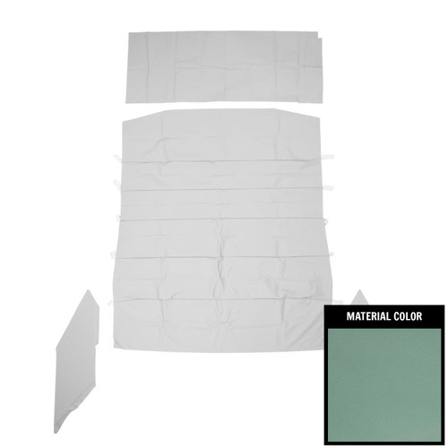 1968-72 Chevy II, Nova; 2 Door Sedan; Deluxe Basketweave Headliner; Aqua