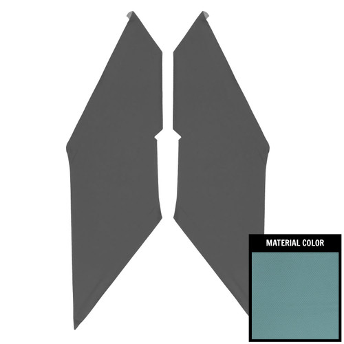 1968-72 Chevy II, Nova; 2 Door Coupe; Basketweave Sail Panels; Bright Blue