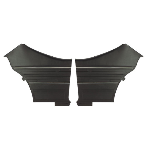 1969 Chevelle; Hardtop; Platinum Edition Pre-Assembled Rear Side Panels; Black