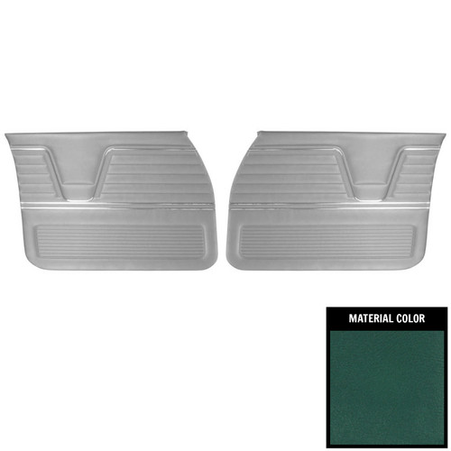 1969 Concours Estate/Malibu 4 Door Sdn/Hrdtop/Wagon Dark Aqua Front Door Panels