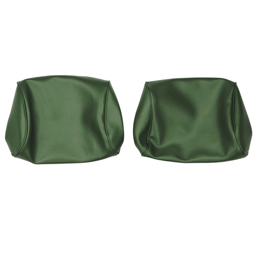 1969-1970 GM A/X Body Dark Metallic Green Bench Seat Head Rest Covers
