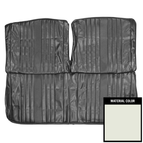 1969 Chevrolet Chevelle White Front Bench Seat Cover