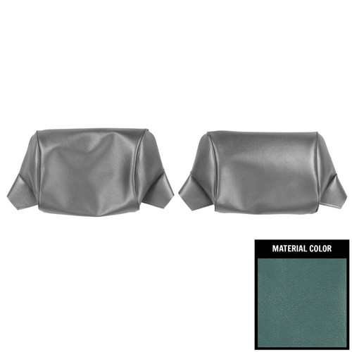 1969-1970 Chevrolet Impala Light Blue Bench Seat Head Rest Covers