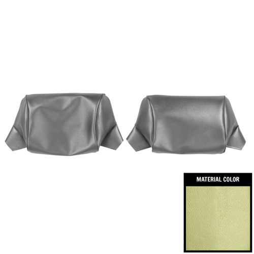 1969-1970 Chevrolet Impala Light Green Bench Seat Head Rest Covers