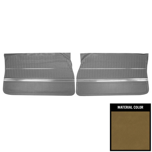 1969 Oldsmobile Cutlass 2-Door Sedan Mustard Gold Front Door Panels