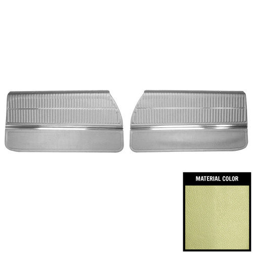 1969 Oldsmobile Cutlass Holiday/"S" Pre-Assembled Light Green Front Door Panels