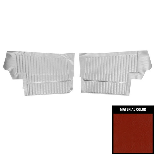 1969 Oldsmobile Cutlass Convertible Red Rear Door Panels