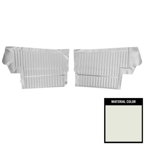 1969 Oldsmobile Cutlass Convertible White/Black Rear Door Panels