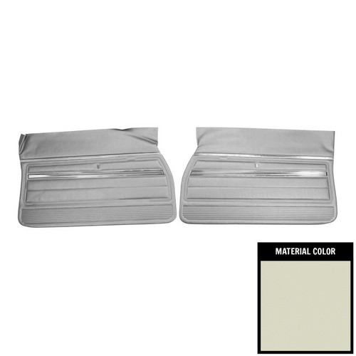 1969 Oldsmobile Cutlass F85 2-Door Sedan Off White Front Door Panels