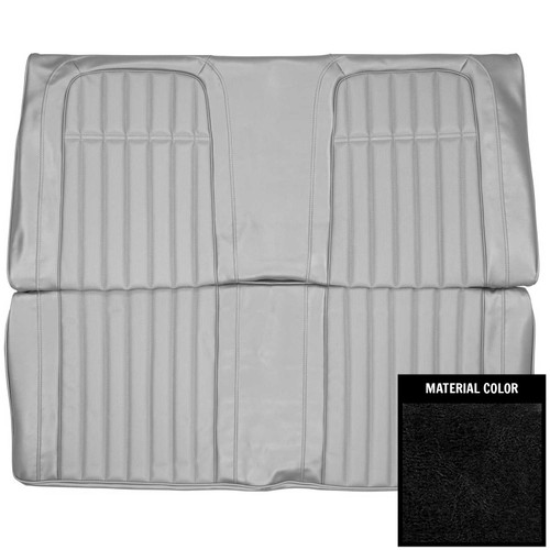 1969 Chevrolet Camaro Deluxe Black Fold Down Rear Bench Seat Cover