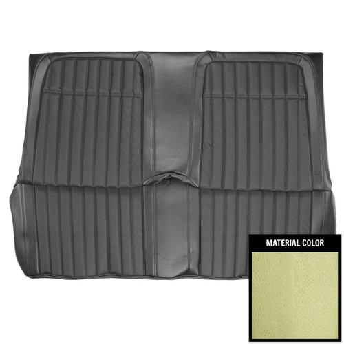 1969 Camaro; Hardtop; Deluxe Rear Bench Seat Cover; Light Green