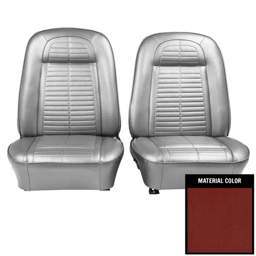 1969 Pontiac Firebird Red Front Bucket Seat Covers